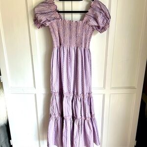 O.p.t. Gingham Smocked Dress (M)